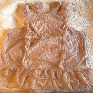 Vintage Lace sleeveless Express Blouse NWOT